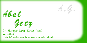 abel getz business card